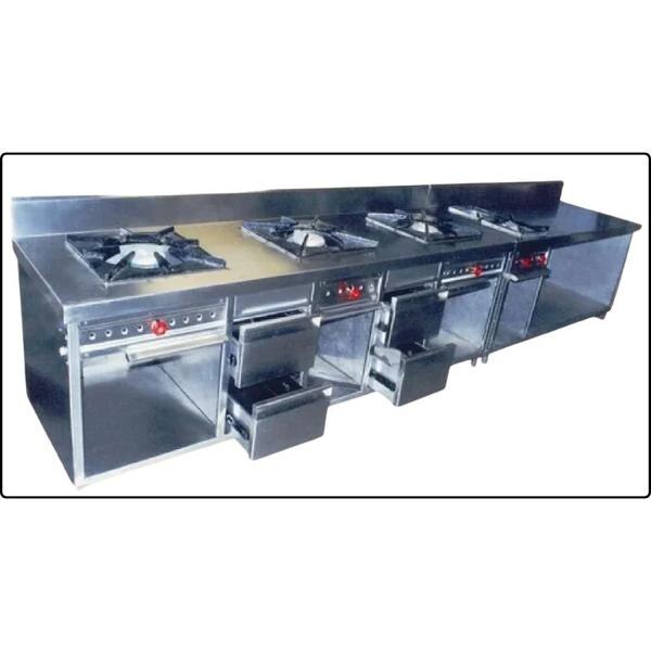 These products are made from the best quality raw material & ultra-modern technology in complete compliance with the set industrial normsProduct SpecificationsBrand :- Shree ChamundaMaterial :- Stainless SteelMaterial Grade :- SS 304Finishing :- PolishedAvailability :- In StockView in Hindi :- पांच गैस बर्नर कुकिंग रेंजShipping InformationPrice :- Excluding all taxesShips from	 :- VadodaraShipping :- As per delivery location