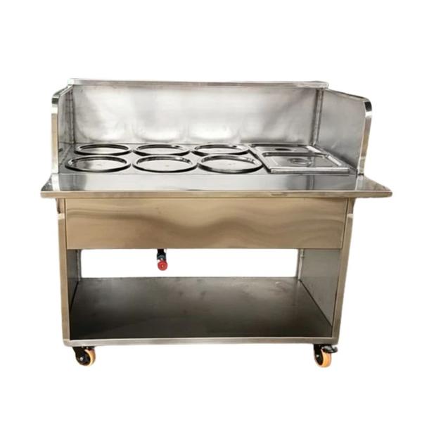 3 Feet Silver Bain Marie Counter, For Commercial