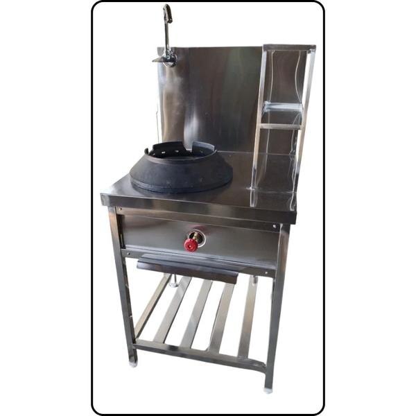 Ss chinece food gas burnerProduct SpecificatonsNo of Burners :- 1Material :- Stainless SteelPower Source :- LPG30“x24”x36