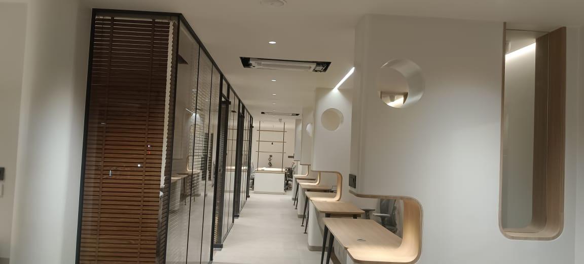 At Nitesh Interior, we design commercial office spaces that inspire productivity, reflect brand identity, and support modern work culture. Our approach blends smart planning, contemporary aesthetics, and functional design to create offices that work as hard as your business does.Smart, Functional Office SpacesWe understand that every organization has unique workflows and goals. Our commercial office interiors are thoughtfully planned to maximize space utilization, improve employee comfort, and encourage collaboration—without compromising on style or professionalism.End-to-End Office Interior SolutionsFrom concept to completion, Nitesh Interior delivers complete turnkey solutions for commercial offices, including:Space planning & layout designWorkstations and modular furnitureCabin, conference room & meeting room interiorsReception and waiting area designFalse ceiling, lighting & electrical planningStorage solutions and partitionsBranding elements and customized finishesModern Design, Professional AppealOur designs balance modern trends with timeless elegance. Whether it’s a corporate office, startup workspace, co-working hub, or IT office, we create environments that enhance focus, efficiency, and brand presence.Quality, Timelines & TransparencyWe use high-quality materials, skilled craftsmanship, and efficient project management to ensure durability and on-time delivery. Clear communication and transparent processes make working with us smooth and stress-free.