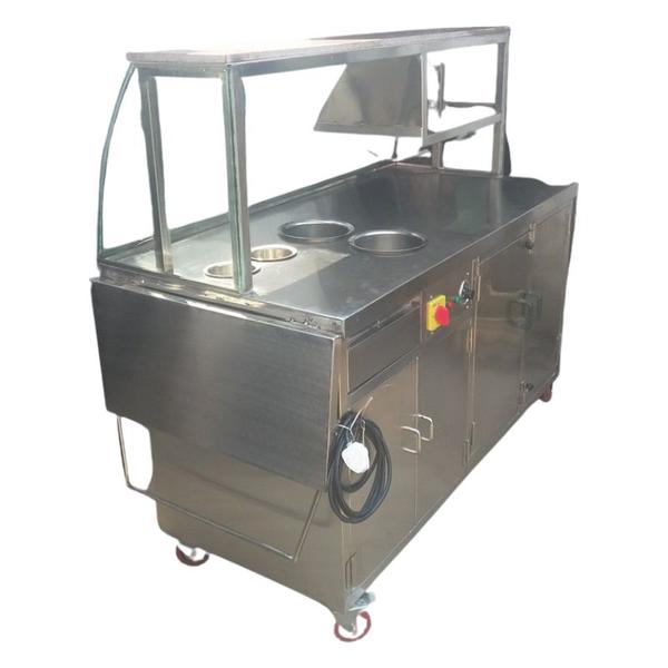 These products are made from the best quality raw material & ultra-modern technology in complete compliance with the set industrial normsProduct SpecificationsMaterial :- Stainless SteelBrand :- Shree ChamundaMaterial Grade :- SS 304Number of Wheels :- 4Availability :- In StockView in Hindi :- स्टेनलेस स्टील पफ सर्विस काउंटरShipping InformationPrice :- Excluding all taxesShips from :- VadodaraShipping :- As per delivery location