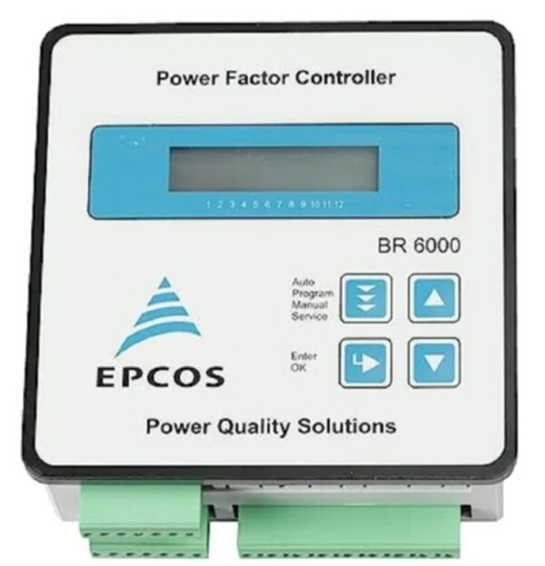 Epcos BR6000 APFC Relays₹ 3,200/PieceGet Latest PriceMinimum Order Quantity: 10 PieceNumber Of Poles	3 PoleFrequency	50 HzVoltage	440 VProduct Brand	EpcosRelay Type	APFC RelayMounting Type	Wall MountedIs It CE Certified	YesCurrent Rating	2.5AModel No.	BR6000Number of Poles – 4 PoleDesigned with four poles, providing comprehensive current sensing for balanced power factor correction in electrical systems.Type – Current RelaySpecialized current relay ensuring precise detection and control of electrical currents within Automatic Power Factor Correction panels.Usage/Application – APFC PanelIdeal for integration into APFC panels to optimize energy efficiency and maintain power quality in industrial installations.Frequency – 50 HzOperates efficiently at 50 Hz, compatible with standard power supply frequencies common in many regions worldwide.Mounting – Panel MountingConvenient panel mounting design for easy installation, maintenance, and integration into existing electrical control systems.