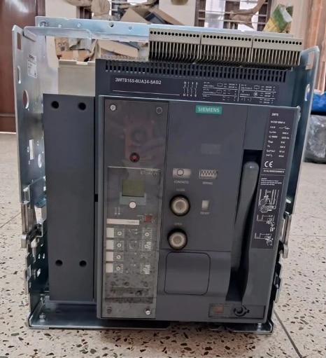 Siemens 3WT8165 6UA34 5AB2 Air Circuit Breaker₹ 12,000/PieceGet Latest Price Product BrochureCurrent Rating 360ABreaking Capacity 25kAPhase Single PhaseFrequency 50 HzNo. of Poles 3 PolesBrand SiemensModel No. 3WT8165 6UA34 5AB2Current Rating : Rated for 360 Amps, this breaker is ideal for medium-load distribution systems, offering reliable overcurrent protection and load handling.Usage/Application : Designed for use in the electrical industry, particularly in distribution panels, switchgear systems, and industrial power protection setups.Brand : Manufactured by Siemens, a globally recognized brand known for delivering high-quality, reliable electrical protection and automation components.Packaging Type : Supplied in a sturdy box, ensuring safe handling, secure transport, and protection from environmental or mechanical damage during delivery.Type : Air Circuit Breaker (ACB), which interrupts fault currents using air as the arc extinguishing medium in medium-voltage power systems.