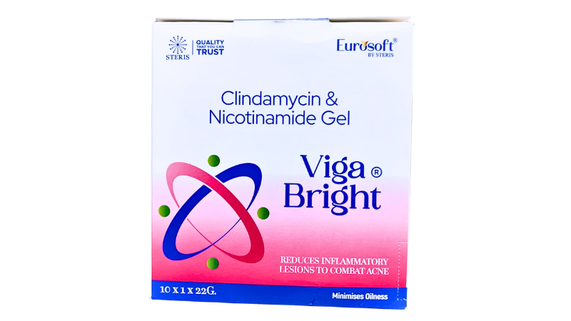 VIGA BRIGHT Gel is an advanced dermatological formulation that combines two powerful active ingredients—Clindamycin and Nicotinamide—to deliver comprehensive acne treatment and skin brightening benefits. This scientifically formulated topical gel represents a breakthrough in skincare technology, addressing multiple skin concerns simultaneously. Designed for individuals struggling with acne, blemishes, hyperpigmentation, and uneven skin tone, VIGA BRIGHT Gel offers a dual-action approach that not only treats existing skin problems but also prevents future breakouts while promoting a naturally luminous complexion.The unique synergy between Clindamycin, a proven antibiotic agent, and Nicotinamide, a form of Vitamin B3 known for its anti-inflammatory and skin-brightening properties, makes VIGA BRIGHT Gel a comprehensive solution for achieving healthier, clearer, and more radiant skin. This dermatologist-recommended formulation is suitable for various skin types and can be seamlessly integrated into daily skincare routines.Understanding the Active IngredientsClindamycin is a lincosamide antibiotic that works by inhibiting bacterial protein synthesis, effectively targeting the Propionibacterium acnes bacteria responsible for inflammatory acne. When applied topically, it penetrates the skin layers to combat bacterial growth at the source, reducing inflammation and preventing new acne lesions from forming.Nicotinamide, also known as Niacinamide or Vitamin B3, is a water-soluble vitamin with remarkable skin-enhancing properties. It works at the cellular level to improve skin barrier function, reduce inflammation, regulate sebum production, and diminish hyperpigmentation. The combination of these two ingredients in VIGA BRIGHT Gel creates a powerful treatment that addresses acne while simultaneously improving overall skin quality and appearance.How to Use VIGA BRIGHT GelFor optimal results, proper application of VIGA BRIGHT Gel is essential. Begin by thoroughly cleansing your face with a gentle, non-comedogenic cleanser and pat your skin dry with a clean towel. Once your skin is completely dry, take a small amount of VIGA BRIGHT Gel—approximately a pea-sized quantity is sufficient for the entire face—and apply it evenly to the affected areas or as directed by your dermatologist.The gel should be applied in a thin layer, avoiding the immediate eye area, lips, and any broken or irritated skin. Gently massage the gel into your skin using upward, circular motions until it is fully absorbed. For best results, use VIGA BRIGHT Gel once or twice daily, preferably in the evening before bedtime, as this allows the active ingredients to work effectively overnight when skin regeneration is at its peak.Consistency is crucial when using VIGA BRIGHT Gel. While some users may notice improvements within two to four weeks, optimal results typically appear after eight to twelve weeks of regular use. Always follow your healthcare provider's instructions regarding frequency and duration of application, and avoid using more product than recommended, as this will not accelerate results and may increase the risk of side effects.Key Benefits of VIGA BRIGHT GelEffective Acne Treatment: The Clindamycin component powerfully combats acne-causing bacteria, significantly reducing inflammatory acne lesions including papules, pustules, and nodules. Regular use helps clear existing breakouts and prevents new ones from forming.Skin Brightening and Even Tone: Nicotinamide works to inhibit melanin transfer to skin cells, effectively reducing dark spots, post-inflammatory hyperpigmentation, and acne scars. This results in a noticeably brighter, more even-toned complexion over time.Anti-Inflammatory Action: Both active ingredients possess anti-inflammatory properties that calm redness, reduce swelling, and soothe irritated skin, making it particularly beneficial for sensitive, acne-prone skin.Sebum Regulation: Nicotinamide helps regulate excessive oil production, addressing one of the primary causes of acne while preventing pores from becoming clogged with excess sebum.Improved Skin Texture: With continued use, VIGA BRIGHT Gel refines skin texture, minimizing the appearance of enlarged pores and creating a smoother, more refined complexion.Enhanced Skin Barrier Function: Nicotinamide strengthens the skin's natural protective barrier, improving moisture retention and protecting against environmental aggressors and irritants.Reduced Acne Scarring: By addressing inflammation early and promoting healthy skin cell turnover, VIGA BRIGHT Gel helps minimize the formation of acne scars and gradually fades existing marks.Non-Comedogenic Formula: The gel-based formulation is lightweight and non-greasy, making it suitable for oily and combination skin types without clogging pores or causing additional breakouts.Potential Side Effects and PrecautionsWhile VIGA BRIGHT Gel is generally well-tolerated, some users may experience mild side effects, particularly during the initial weeks of use as the skin adjusts to the active ingredients.Common Side Effects may include mild dryness, slight peeling or flaking, temporary redness at application sites, tingling or stinging sensation upon application, and mild itching. These effects are typically temporary and often subside as your skin acclimates to the treatment.Less Common Side Effects might involve contact dermatitis, increased skin sensitivity to sunlight, burning sensation, or excessive dryness. If these symptoms persist or worsen, discontinue use and consult your dermatologist.Important Precautions: Always perform a patch test before full application, especially if you have sensitive skin. Apply a small amount to your inner forearm and wait 24 hours to check for adverse reactions. Avoid contact with eyes, mouth, nostrils, and mucous membranes; if accidental contact occurs, rinse thoroughly with water. Use a broad-spectrum sunscreen with SPF 30 or higher during daytime, as the treatment may increase sun sensitivity.Pregnant or breastfeeding women should consult their healthcare provider before using VIGA BRIGHT Gel. Inform your dermatologist about all medications and skincare products you're currently using to avoid potential interactions. Do not use on broken, wounded, or eczematous skin without medical supervision.Maximizing Results with VIGA BRIGHT GelTo achieve the best possible outcomes, incorporate VIGA BRIGHT Gel into a comprehensive skincare routine. Maintain consistency in application, stay hydrated by drinking adequate water throughout the day, and protect your skin from sun exposure with appropriate sunscreen. Avoid using harsh exfoliants or alcohol-based products that may cause additional irritation, and be patient—visible improvements in skin clarity and tone develop gradually with regular use.ConclusionVIGA BRIGHT Gel represents a sophisticated approach to treating acne while simultaneously addressing pigmentation concerns and promoting overall skin health. The intelligent combination of clindamycin and Nicotinamide offers a comprehensive solution for individuals seeking clearer, brighter, and more radiant skin. By targeting acne-causing bacteria, reducing inflammation, regulating oil production, and brightening skin tone, this advanced formulation delivers multiple benefits in a single, convenient product.