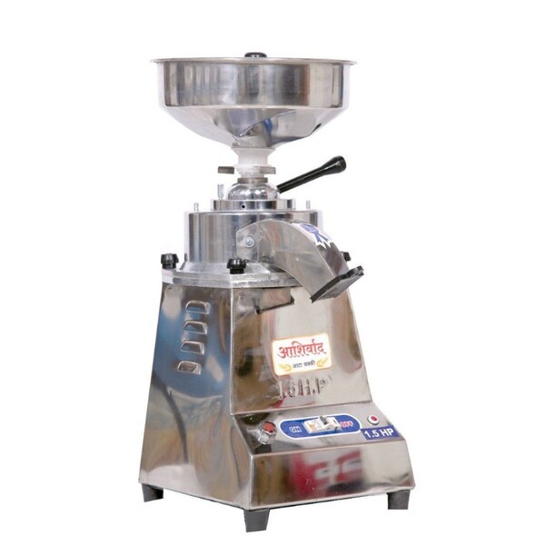 1 HP SS Tablet Top Domestic Flour Mill 