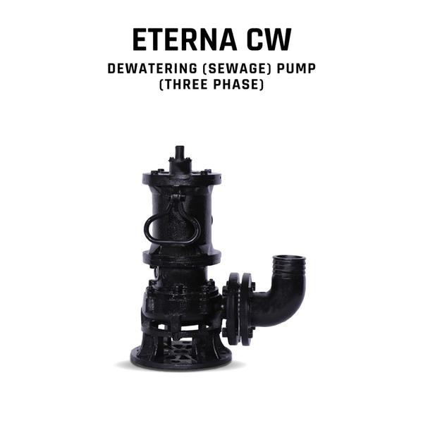 Kirloskar Dewatering (Sewage) Pump, ETERNA 5500 CW+, 7.5 HP, Three Phase, 415 Volts, Size 80mm