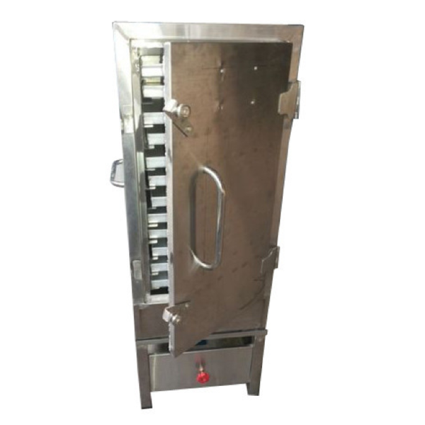 ss dhokda machine gas tray size -14'' x18'' nos-12 tray with gas stand