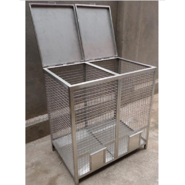Silver Stainless Steel Potato/onion bin , Size: 40“X20”x36