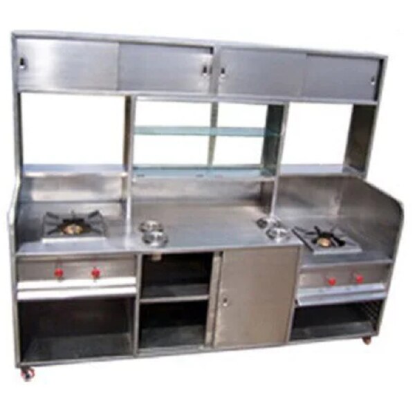 Metal Bain Marie Display Counter , For Catering