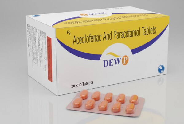 Aceclofenac 100mg +Paracetamol 325mg