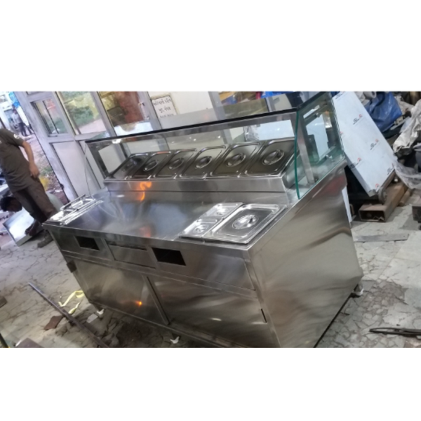 Metal SS Puff Counter , For Fast food shop