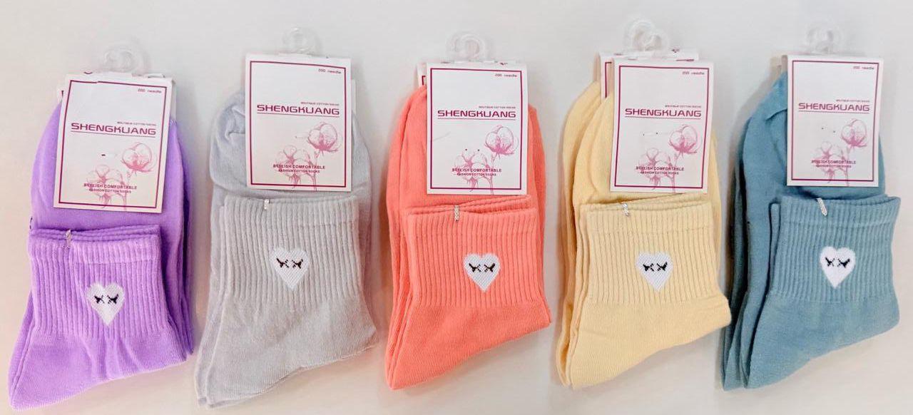 Ladies Summer Socks – Product ContentStay cool, stylish, and comfortable all season with our Ladies Summer Socks — designed specially for warm weather and everyday elegance. Crafted from lightweight, breathable fabrics, these socks keep your feet fresh even on the hottest days. The soft, sweat-absorbing material prevents odor and irritation, while the stretchable fit ensures all-day comfort without slipping or tight marks.Perfect for casual wear, office outfits, workouts, or lounging at home, our summer socks come in vibrant colors, elegant patterns, and trendy designs that complement every style. Reinforced toes and heels add durability, making them long-lasting despite daily use.Breathable summer-friendly fabricUltra-soft & skin-friendly textureSweat-absorbent and odor controlStretchable, snug fitStylish colors & patternsDurable stitching for long wear