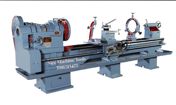 QUATION 14 FEET HEAVY DUTY LATHE MACHINE DOUBLE V/BELT CONY PULLEY TYPE HIGHT OF CENTER 12“WIDTH OF BED 13”SPINDAL BORE 105 MM TOOL POST SIZE 6X6“COMPAUND SIZE 6X13”CROSE SLIDE 10X18“SEDAL SIZE 19”HEAVY AEPRON SIZE 18“HEAVYWITH SINGAL SAFFT FUUL NORTAN GEAR BOX STANDARD ACCSSORIESCHUKE PLATE TOOL POST KEYSIDE COVER WHILE PULLEY 3/PIN GAID* ROYAL BRAND 18” 4/JAW DOUBLE SLOTE DOG CHUKE RATE 20,800/=* POWER PUMP 3/HP 3/PH 1440 R.P.M SPEED ELECTRIC MOTAR (ISI-MARK)100%COPAR R/F SWISH PULLEY DOUBLE V/BELT SET RATE 16500/=+18% G.S.T