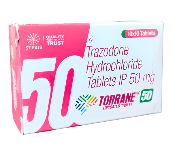TORRANE 50 is a pharmaceutical formulation containing Trazodone Hydrochloride 50 mg as its active ingredient. This medication belongs to the class of serotonin antagonist and reuptake inhibitors (SARIs), primarily prescribed for the management of major depressive disorder and associated sleep disturbances. TORRANE 50 represents a trusted therapeutic option that has been helping individuals regain emotional balance and improve their quality of life for decades. The medication works by modulating serotonin levels in the brain, offering relief from depression while simultaneously addressing insomnia that often accompanies mood disorders.Understanding Trazodone HydrochlorideTrazodone Hydrochloride is a unique antidepressant that distinguishes itself from other medications in its class through its dual-action mechanism. Unlike traditional selective serotonin reuptake inhibitors (SSRIs), TORRANE 50 not only helps restore serotonin balance but also possesses sedative properties that make it particularly valuable for patients struggling with both depression and sleep difficulties. The 50mg dosage represents a common starting point for treatment, allowing healthcare providers to carefully titrate the dose according to individual patient needs and responses.Primary Uses and ApplicationsTORRANE 50 serves multiple therapeutic purposes, making it a versatile option in psychiatric and general medical practice. The primary indication for this medication is major depressive disorder, where it helps alleviate symptoms such as persistent sadness, loss of interest in daily activities, feelings of worthlessness, and difficulty concentrating. Beyond its antidepressant properties, TORRANE 50 has gained significant recognition for its effectiveness in treating insomnia, particularly when sleep disturbances are related to depression or anxiety.Healthcare providers may also prescribe TORRANE 50 off-label for various conditions including generalized anxiety disorder, panic disorder, and chronic pain conditions where sleep disturbance is a prominent feature. The medication's ability to improve sleep architecture without the dependency risks associated with traditional benzodiazepines makes it an attractive option for long-term management of sleep-related issues.Key Benefits and Therapeutic AdvantagesThe benefits of TORRANE 50 extend far beyond simple symptom management, offering patients a comprehensive approach to mental health wellness. One of the most significant advantages is its dual-action profile, addressing both mood and sleep disturbances simultaneously. This is particularly beneficial because depression and insomnia often exist in a cyclical relationship, where each condition exacerbates the other.TORRANE 50 demonstrates a relatively favorable side effect profile compared to some other antidepressants, with lower risks of sexual dysfunction, which is a common concern with many SSRI medications. This makes it an excellent alternative for patients who have experienced these troublesome side effects with other antidepressants. Additionally, the medication is not associated with significant weight gain in most patients, addressing another common concern that can affect medication adherence.The sedative properties of TORRANE 50, while beneficial for sleep, are dose-dependent, allowing physicians to customize treatment strategies. At lower doses, the medication primarily promotes sleep, while higher doses deliver more pronounced antidepressant effects. This flexibility enables healthcare providers to tailor treatment to individual patient needs effectively.Another notable benefit is that TORRANE 50 has a relatively low potential for abuse compared to benzodiazepines and other sleep medications, making it safer for long-term use in appropriate patients. The medication also begins to improve sleep quality relatively quickly, often within the first week of treatment, though the full antidepressant effects may take several weeks to manifest fully.Potential Side Effects and ConsiderationsLike all medications, TORRANE 50 may cause side effects, though not everyone experiences them. Understanding these potential effects helps patients and healthcare providers work together to optimize treatment outcomes. Common side effects include drowsiness and dizziness, particularly when starting the medication or increasing the dose. These effects are often most pronounced in the first few days of treatment and typically diminish as the body adjusts to the medication.Some patients may experience dry mouth, blurred vision, constipation, or headaches. These anticholinergic effects are generally mild and manageable. Nausea and gastrointestinal discomfort can occur, particularly if the medication is taken on an empty stomach. Taking TORRANE 50 with food can help minimize these digestive concerns.More serious but less common side effects include orthostatic hypotension, which is a sudden drop in blood pressure upon standing that can lead to dizziness or fainting. Patients, especially older adults, should be cautioned to rise slowly from sitting or lying positions. In rare cases, TORRANE 50 may cause priapism, a prolonged and painful erection requiring immediate medical attention.Cardiac considerations include potential changes in heart rhythm, and patients with pre-existing heart conditions should be monitored carefully. Some individuals may experience changes in alertness or cognitive function, which can affect the ability to drive or operate machinery safely, particularly when first starting treatment.As with many antidepressants, there is a theoretical risk of increased suicidal thoughts, particularly in young adults and adolescents during the initial weeks of treatment. Close monitoring during this period is essential, and patients should immediately report any worsening of depression or emergence of suicidal thoughts.Important Safety InformationPatients should inform their healthcare provider about all medications, supplements, and herbal products they are taking, as TORRANE 50 can interact with numerous substances. Particularly significant interactions occur with monoamine oxidase inhibitors (MAOIs), other antidepressants, blood thinners, and medications affecting the central nervous system. Alcohol should be avoided during treatment as it can intensify sedation and increase the risk of adverse effects.TORRANE 50 should not be stopped abruptly without medical supervision, as discontinuation syndrome can occur, causing symptoms such as anxiety, agitation, and sleep disturbances. Healthcare providers will typically recommend gradual dose reduction when discontinuing the medication.ConclusionTORRANE 50 (Trazodone Hydrochloride 50 mg) represents a valuable therapeutic option for individuals struggling with depression and sleep disturbances. Its unique dual-action mechanism, addressing both mood regulation and sleep quality, sets it apart in the landscape of psychiatric medications. The favorable side effect profile, particularly regarding sexual function and weight concerns, combined with its low abuse potential, makes TORRANE 50 an attractive choice for both patients and healthcare providers.