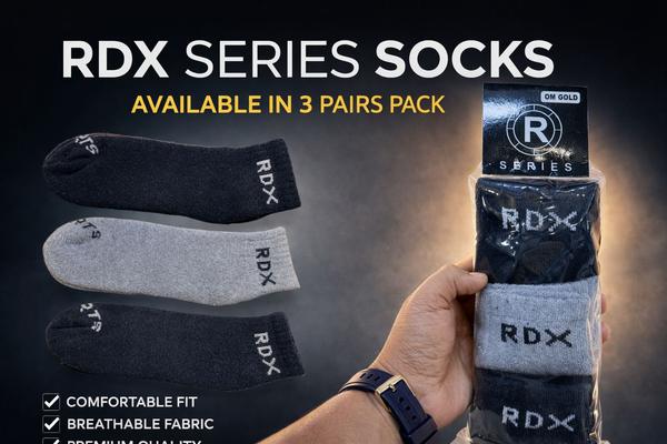 Step into peak performance with our high-quality Sports Socks, built for active lifestyles and intense movement. Designed with breathable, moisture-wicking fabric, they keep your feet cool, dry, and comfortable during workouts, sports, or daily training. The cushioned sole provides shock absorption, while the stretchable elastic fit offers firm grip and prevents slipping inside shoes.Breathable & sweat-absorbing fabric

Soft cushioning for impact protection

Anti-odor, skin-friendly material

Flexible stretch for a secure fit

Strong, durable construction