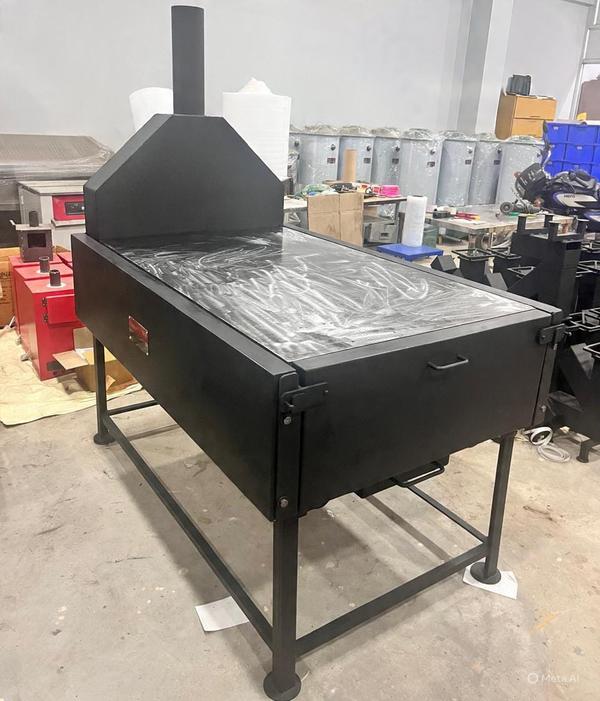 *Delivery Charges Extra*
# 3’ x 2.25’ Dosa stove without splash guard = (Rs.59,850/-)
# 3’ x 2.25’ Dosa stove with (SS) splash guard = (Rs.65,100/-)
L x B x H = 4’ x 3’ x 3’
Stone thickness = 1”
Weight = 350 kg
Blower = 2 (nos)
Double side Insulation
Purpose -Dosa, fish fry, parotta etc...