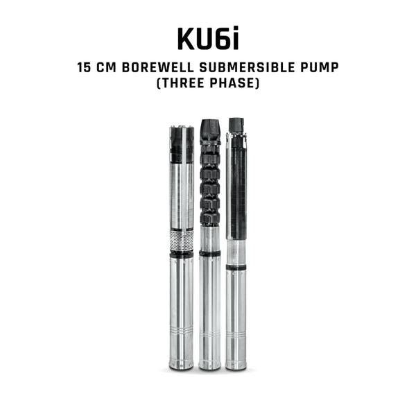 Kirloskar Borewell Submersible Pump, KU6i HHN 300-1010, 10 HP, Three Phase, 415 Volts, Size 65mm