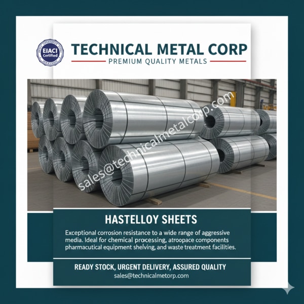 Artha Alloys is one of the leading Importers ISO 9001:2008 Certified Company. Artha Alloys is one of the biggest suppliers of Stainless steel, Titanium, and Custom Alloys is made with utmost care & durability. Providing the required top notch Quality result. At Artha Alloys we dont just manufacture metal; we provide the backbone for your success. As leading Importers of Stainless Steel, we pride ourselves on “Top-Notch Work” that stands the test of time. We specialize in delivering top-notch craftsmanship across a wide range of materials, including Stainless Steel, Specialized Alloys, and Titanium. Artha Alloys your premier partner in high-performance metal manufacturing.Why choose Artha Alloys for Hastelloy Sheets?Premium Metal Solutions | Engineered for Excellence.We use advanced tech to ensure every cut, weld, and finish is perfect.With a reputation for being the best in manufacturing, we combine precision engineering with high end quality control to ensure every piece meets international standards.We understand that in industry, time is moneywhich is why we are industry leaders in handling urgent deliveries without ever compromising on strength.Top-Tier Quality: Zero-defect manufacturing for critical applications.Versatile Material Expertise: Expertise in SS grades, lightweight Alloys, and high-strength Titanium.Rapid Response: Dedicated logistics and production pipelines for urgent, time-sensitive projects.Results-Driven & Fast-Paced, Precision Metals & Rapid Manufacturing.Quality you can trust. Speed you can rely on.Delivering in all major cities & countries- Hyderabad, Ahmedabad, Mumbai, Delhi, Bengaluru, Ahmedabad, Chennai, Kolkata, Surat, Pune, Jaipur, Lucknow, Kanpur, Nagpur, Indore, Thane, Bhopal, Visakhapatnam, Pimpri-Chinchwad, Patna, Vadodara, Ghaziabad, Ludhiana, Agra, Nashik, Faridabad, Meerut, Rajkot, Kalyan, Vasai-Virar, Varanasi, Srinagar, Aurangabad, Dhanbad, Amritsar, Navi Mumbai, Howrah, Ranchi, Gwalior, Jabalpur, Coimbatore, Vijayawada, Jodhpur, Madurai, Raipur, Kota, Guwahati, Chandigarh, Solapur, Hubli-Dharwad, Tiruchirappalli, Bareilly, Moradabad, Mysore, Tripura, Gurgaon, Aligarh, Jalandhar, Bhubaneswar, Salem, Warangal, Mira-Bhayandar, Thiruvananthapuram, Guntur, Bhiwandi, Saharanpur, Gorakhpur, Bikaner, Amravati, Noida, Jamshedpur, Cuttack, Firozabad, Kochi, Nellore, Bhavnagar, Dehradun, Durgapur, Asansol, Rourkela, Nanded, Kolhapur, Ajmer, Akola, Gulbarga, Jamnagar, Ujjain, Loni, Siliguri,, Ulhasnagar, Jammu, Sangli-Miraj, Mangalore, Erode, Belgaum, Ambattur, Tirunelveli, Malegaon, Dubai , UAE , Saudi Arabia , Australia , Europe , Russia , Germany , United States of America, London , Canada , Iran , Turkey , Bangladesh , Thailand , Italy , France, South Africa , Sri Lanka , Israel , Oman , Finland , Qatar etc .ALL INDIA PRICE CHALLENGE (we pay twice the difference if there is any price difference*)Process of making / Manufacturing of Hastelloy Sheets.High Nickel base (often 50%+) with significant additions of Molybdenum and Chromium.Often contains Tungsten, Cobalt, and Iron to stabilize the metal at high heat.Pitting/Crevice Corrosion: Excellent resistance due to high Molybdenum content.Exceptional against sulfuric, hydrochloric, and phosphoric acids.Hastelloy Sheets USED IN?Hastelloy Sheets USED IN- Iron Hastelloy Sheets USED IN-SteelHastelloy Sheets USED IN- AgriculturalHastelloy Sheets USED IN- Food ConsumablesHastelloy Sheets USED IN- MarineHastelloy Sheets USED IN-PetroleumHastelloy Sheets USED IN-Oil refining studHastelloy Sheets USED IN-AutomobilesHastelloy Sheets USED IN-Auto Components before Time DeliveredHastelloy Sheets USED IN-Pharmaceuticals Ready Stock.Hastelloy Sheets USED IN-ChemicalsHastelloy Sheets USED IN-Petrochemicals IN STOCK.Hastelloy Sheets USED IN-Capital GoodsHastelloy Sheets USED IN- Consumer Durables.Hastelloy Sheets USED IN-Information Technology Hastelloy Sheets USED IN-Hardware.Hastelloy Sheets USED IN- AviationHastelloy Sheets USED IN-AerospaceHastelloy Sheets USED IN- Defence Manufacturing.Hastelloy Sheets USED IN- ShipbuildingHastelloy Sheets USED IN- Mining Hastelloy Sheets USED IN-MetalsHastelloy Sheets USED IN- Electrical EquipmentHastelloy Sheets USED IN-Renewable Energy Equipment.Hastelloy Sheets USED IN-Pollution Control