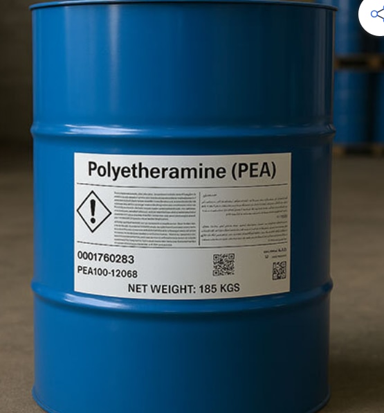 Polyether amine ZD-123 is a low-viscosity, light-colored, amine-terminated polyether mainly used as a high-performance curing agent for epoxy resins and adhesives. It offers excellent toughness, impact resistance, and water resistance, making it ideal for wind turbine blade adhesives, marine coatings, electronic potting, and composite materials