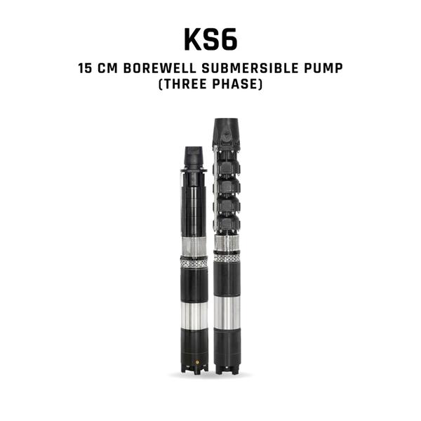 Kirloskar Borewell Submersible Pump, KS6 180-0816, 7.5 HP, Three Phase, 415 Volts, Size 50mm