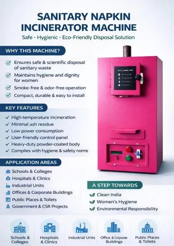 Electric sanitary napkin incinerator product image