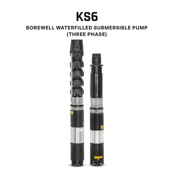 Kirloskar Borewell Submersible Pump, KS6G-0804R, 7.5 HP, Three Phase, 415 Volts, Size 100mm