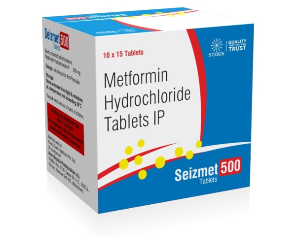 Metformin Hydrochloride Prolonged Release Tablets for Effective Blood Sugar ControlManaging diabetes requires a combination of proper medication, a balanced lifestyle, and regular monitoring of blood glucose levels. For individuals living with type 2 diabetes, maintaining stable blood sugar levels is essential to prevent complications and ensure overall health. SEIZMET 500, formulated with Metformin Hydrochloride Prolonged Release, is a trusted oral medication designed to help control blood sugar levels in adults diagnosed with type 2 diabetes mellitus.SEIZMET 500 works by improving the body's response to insulin and reducing the amount of glucose produced by the liver. Its prolonged-release formulation allows the medicine to work gradually throughout the day, providing consistent blood sugar control while reducing gastrointestinal discomfort that may occur with immediate-release forms of metformin.This medication is widely recommended by healthcare professionals as a first-line treatment for type 2 diabetes, especially for patients who need effective glycemic control along with long-term metabolic support.Product DescriptionSEIZMET 500 is an oral antidiabetic medication containing Metformin Hydrochloride in a prolonged-release formulation. Metformin belongs to a class of medicines known as biguanides, which are commonly prescribed to manage type 2 diabetes.Unlike many diabetes medications that stimulate the pancreas to produce more insulin, Metformin works through multiple mechanisms that improve the body’s natural ability to regulate blood sugar. It reduces excess glucose production in the liver, increases insulin sensitivity, and enhances the uptake of glucose by muscles and tissues.The prolonged-release (PR) technology used in SEIZMET 500 ensures that the medicine is released slowly into the bloodstream over time. This gradual release helps maintain stable blood sugar levels throughout the day and minimizes sudden spikes or fluctuations in glucose levels.SEIZMET 500 is typically prescribed along with dietary modifications, exercise, and regular monitoring of blood glucose levels to achieve optimal diabetes management.CompositionEach tablet of SEIZMET 500 contains:Metformin Hydrochloride Prolonged Release – 500 mgThis controlled-release formulation provides sustained therapeutic action and improved patient tolerance.Uses of SEIZMET 500SEIZMET 500 is primarily used for the treatment and management of type 2 diabetes mellitus. It helps control blood sugar levels in individuals whose glucose levels cannot be adequately managed through lifestyle changes alone.1. Treatment of Type 2 DiabetesThe primary use of SEIZMET 500 is to manage elevated blood sugar levels in adults diagnosed with type 2 diabetes.2. Improving Glycemic ControlThe medication helps regulate both fasting and post-meal blood glucose levels, improving overall glycemic stability.3. Supporting Insulin SensitivityMetformin enhances the body's sensitivity to insulin, allowing cells to use glucose more effectively for energy.4. Prevention of Diabetes ComplicationsBy maintaining proper blood sugar levels, SEIZMET 500 may help reduce the risk of complications such as nerve damage, kidney disease, vision problems, and cardiovascular conditions.5. Management of Insulin ResistanceMetformin is known for its ability to reduce insulin resistance, which is a major factor contributing to type 2 diabetes.How SEIZMET 500 WorksSEIZMET 500 works through several mechanisms that help control blood glucose levels:Reduces Liver Glucose ProductionThe liver produces glucose even when the body does not need it. Metformin helps decrease this excessive glucose production.Improves Insulin SensitivityThe medication helps body tissues respond better to insulin, allowing glucose to enter cells more efficiently.Enhances Glucose UtilizationMuscles and other tissues use glucose more effectively for energy.Decreases Intestinal Glucose AbsorptionMetformin slows down the absorption of glucose from the digestive tract after meals.The prolonged-release technology ensures that these actions occur steadily throughout the day.Key Benefits of SEIZMET 5001. Effective Blood Sugar ControlSEIZMET 500 helps maintain healthy blood glucose levels, reducing the risk of hyperglycemia.2. Sustained Drug ReleaseThe prolonged-release formulation provides gradual drug release, ensuring consistent therapeutic effects.3. Lower Risk of HypoglycemiaUnlike some diabetes medications, metformin rarely causes dangerously low blood sugar when used alone.4. Improved Insulin SensitivitySEIZMET 500 improves the body's response to insulin, allowing glucose to be used more efficiently.5. Supports Long-Term Diabetes ManagementRegular use helps maintain stable glucose levels and supports overall metabolic health.6. Reduced Gastrointestinal Side EffectsThe prolonged-release formulation helps minimize stomach-related side effects commonly associated with immediate-release metformin.7. Weight-Neutral or Weight-FriendlyMetformin may help prevent weight gain and in some cases may support mild weight reduction, which can benefit people with type 2 diabetes.How to Use SEIZMET 500To achieve the best results, SEIZMET 500 should be taken according to the instructions provided by a healthcare professional.General usage guidelines include:Take the tablet with meals to reduce stomach discomfort.Swallow the tablet whole with water; do not crush, chew, or break the prolonged-release tablet.Follow the dosage and schedule prescribed by your doctor.Maintain a healthy diet and regular exercise routine.Consistency in taking the medication is essential for maintaining stable blood sugar levels.Possible Side EffectsLike all medications, SEIZMET 500 may cause side effects in some individuals. Most side effects are mild and temporary, especially during the early stages of treatment.Common Side EffectsNauseaDiarrheaStomach upsetLoss of appetiteMild abdominal discomfortThese symptoms often improve as the body adjusts to the medication.Less Common Side EffectsMetallic taste in the mouthVitamin B12 deficiency with long-term useMild weakness or fatigueRare but Serious Side EffectsLactic acidosis, a rare but serious condition associated with metformin use in patients with severe kidney problemsSevere allergic reactionsIf symptoms such as unusual muscle pain, difficulty breathing, severe weakness, or persistent vomiting occur, medical attention should be sought immediately.PrecautionsBefore taking SEIZMET 500, inform your healthcare provider if you have:Kidney diseaseLiver disordersHeart conditionsSevere infectionsA history of alcohol abuseAdditional precautions include:Avoid excessive alcohol consumption.Regularly monitor blood sugar levels.Attend routine medical checkups.Inform your doctor about any other medications you are taking.Lifestyle Recommendations for Better ResultsMedication alone may not be enough to manage diabetes effectively. Individuals taking SEIZMET 500 should also focus on healthy lifestyle habits such as:Maintaining a balanced and nutritious dietEngaging in regular physical activityMonitoring blood sugar levels regularlyMaintaining a healthy body weightFollowing medical advice and attending regular health checkupsThese steps help maximize the benefits of the medication and support overall health.ConclusionType 2 diabetes is a long-term condition that requires consistent management to maintain healthy blood sugar levels and prevent complications. SEIZMET 500, containing Metformin Hydrochloride Prolonged Release, offers an effective and reliable treatment option for individuals seeking better glucose control.