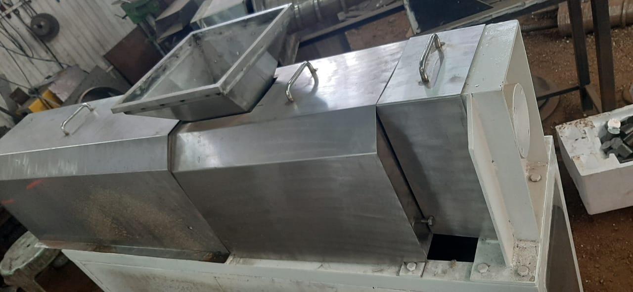 The Mariya Coconut Milk Extractor Machine – 25 Kg per Hour (Full SS304) is a high-quality and efficient machine designed to extract fresh coconut milk from grated coconut quickly and hygienically. Built with food-grade SS304 stainless steel, the machine ensures safe processing, corrosion resistance, and long-lasting durability. Its strong structure and advanced extraction system help produce maximum coconut milk yield while maintaining the natural taste, aroma, and nutritional value of the coconut. With a capacity of 25 kg per hour, this machine is ideal for small and medium-scale coconut processing units, restaurants, juice shops, catering businesses, and food production industries. The machine operates with a powerful motor and efficient pressing mechanism that separates coconut milk from coconut pulp smoothly and effectively. This helps improve productivity and reduce raw material wastage during the extraction process. The Mariya Coconut Milk Extractor Machine is also designed for easy operation and minimal maintenance. Operators can easily feed grated coconut into the machine and collect fresh coconut milk without complicated procedures. The stainless steel body allows quick cleaning and ensures high hygiene standards required in food processing environments. Its compact design, reliable performance, and budget-friendly price make it an excellent investment for businesses that require consistent coconut milk production. The machine is widely used for preparing coconut milk used in curries, desserts, beverages, bakery products, coconut cream, and traditional food recipes.