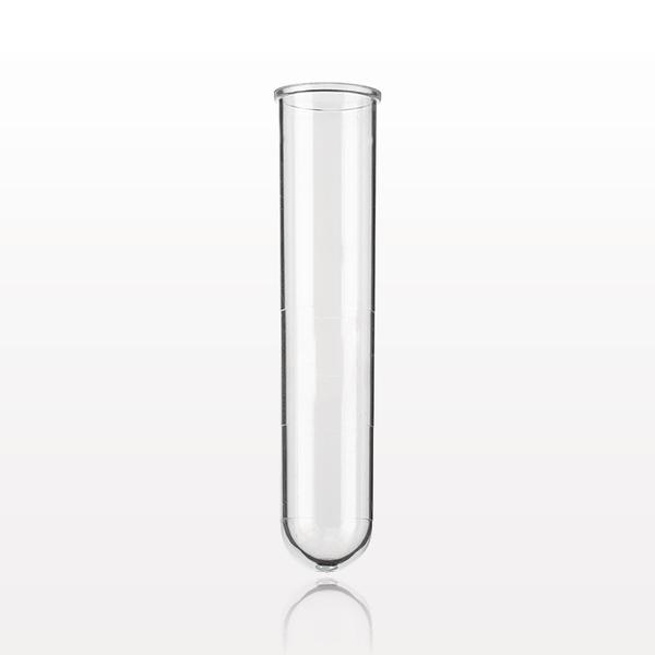 A test tube with rim is made of high-quality borosilicate or heat-resistant glass. It has a rounded bottom and an open top with a reinforced rim. The rim strengthens the mouth of the tube and helps prevent chipping or breaking during use. It is widely used in chemistry and biology laboratories for performing small-scale experiments.