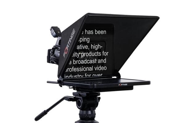 PROX Studio TeleprompterProfessional Studio Teleprompting SystemDesigned for ENG cameras and handicams weighing up to 8 kgProduct OverviewThe PROX Studio Teleprompter is a professional broadcast teleprompting solution designed for studio productions, ENG setups, and small-to-medium broadcast environments. The system supports ENG handheld cameras and compact studio cameras, providing a smooth and natural script-reading experience for presenters.Available in 15″, 17″, 19″, and 21″ display sizes, the PROX Teleprompter delivers excellent readability and flexibility for different studio distances and production requirements. The lightweight and balanced mechanical design allows easy mounting on tripods without the need for additional counterweights.The teleprompter features high-quality trapezoidal 70/30 beam-splitter glass, a large hood for wider viewing angles, and a camera elevator system that allows height adjustments for optimal camera positioning.Key FeaturesDesigned for ENG cameras & handicams up to 8 kgAvailable in 15″, 17″, 19″, and 21″ monitor sizesIndustrial TFT LCD monitor for professional use70/30 beamsplitter teleprompter glassTool-less quick assembly designCamera elevator system for height adjustmentBalanced design eliminating the need for counterweightsHDMI, VGA, and Composite (BNC) inputsOptional SDI input/outputCompatible with Forprompt Studio Teleprompter SoftwareAvailable in standard brightness and high-brightness versionsMechanical DesignLightweight and balanced mechanical frameEnlarged hood with trapezoidal glass for wider reading areaProfessional quick-release camera mounting plateDesigned for easy setup and transportDurable construction for long operational lifeThe system is designed to maintain optimal balance on tripod heads while supporting various ENG cameras used in studio and broadcast applications.Display OptionsModel Resolution Aspect Ratio BrightnessPROX 19″ 1280 × 1024 4:3 250 / 1000 cd/m²PROX 21″ 1920 × 1080 16:9 300 / 1000 cd/m²All models use industrial LCD panels with wide viewing angles up to 176°–178°, ensuring clear readability from different studio positions.