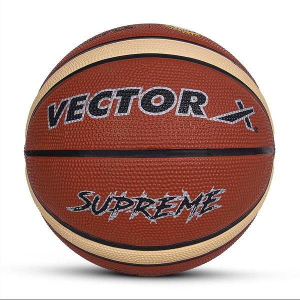 14-Panel Design: The Vector X Supreme Basketball features a 14-panel design that enhances grip and control, ensuring better performance in both training and competitive play. The well-engineered panels provide a balanced feel and improve the ball's aerodynamics, contributing to more accurate and stable flight during use.🏀Official BFI Recognition: Endorsed by the Basketball Federation of India (BFI), this basketball meets high professional standards. This endorsement guarantees its quality, ensuring it adheres to strict guidelines for size, weight, and material, making it suitable for competitive play and consistent training sessions.🏀Rubber Bladder: The basketball is equipped with a high-quality rubber bladder that ensures excellent air retention and consistent bounce. This feature enhances the ball's durability and reduces the need for frequent reinflation, maintaining optimal performance over time and during rigorous play.