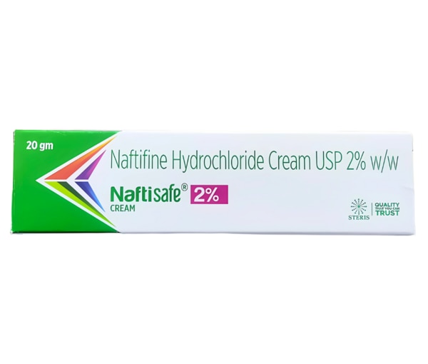 Effective Treatment with Naftifine Hydrochloride Cream USP 2% w/wFungal infections of the skin are a common concern that can affect people of all ages. These infections often develop in warm and moist areas of the body and can lead to symptoms such as itching, redness, scaling, and irritation. If left untreated, fungal infections can spread and cause persistent discomfort. Proper treatment with an effective antifungal medication is essential to restore skin health and prevent recurrence.NAFTISAFE CREAM 2% is a powerful topical antifungal formulation containing Naftifine Hydrochloride Cream USP 2% w/w. It is designed to treat a wide range of fungal skin infections by targeting the fungi responsible for the condition. This cream works effectively to eliminate infection, relieve symptoms, and help restore healthy skin.With its targeted action and easy application, NAFTISAFE CREAM 2% offers a reliable solution for managing fungal skin infections and maintaining overall skin hygiene.What is Naftifine Hydrochloride Cream USP 2% w/w?Naftifine Hydrochloride Cream USP 2% w/w is a topical antifungal medication used to treat various fungal infections of the skin. It belongs to a class of antifungal agents known as allylamines, which work by interfering with the growth and reproduction of fungi.Fungi rely on a specific substance called ergosterol to maintain the structure and function of their cell membranes. Naftifine works by inhibiting the production of ergosterol, weakening the fungal cell membrane. As a result, the fungal cells become damaged and eventually die, eliminating the infection.Because it is applied directly to the skin, NAFTISAFE CREAM 2% delivers the active medication directly to the infected area, allowing for targeted and effective treatment.Composition of NAFTISAFE CREAM 2%Each gram of NAFTISAFE CREAM 2% contains:Naftifine Hydrochloride Cream USP 2% w/wThis formulation ensures strong antifungal activity and effective penetration into the affected skin area.Uses of NAFTISAFE CREAM 2%NAFTISAFE CREAM 2% is commonly used for the treatment of several fungal skin infections. Some of the most common conditions treated with Naftifine Hydrochloride Cream USP 2% w/w include:1. Athlete’s Foot (Tinea Pedis)Athlete’s foot is a fungal infection that usually affects the skin between the toes. It can cause itching, burning, peeling skin, and discomfort. NAFTISAFE CREAM 2% helps eliminate the fungus and relieve these symptoms.2. Ringworm (Tinea Corporis)Ringworm appears as circular red patches with raised edges on the skin. This infection spreads easily if untreated. NAFTISAFE CREAM 2% helps destroy the fungus responsible for ringworm and promotes healing of the skin.3. Jock Itch (Tinea Cruris)Jock itch affects the groin area and is characterized by itching, redness, and irritation. The antifungal action of Naftifine Hydrochloride Cream USP 2% w/w helps treat this condition effectively.4. Other Superficial Fungal InfectionsThis cream may also be used for treating other superficial fungal infections affecting the skin surface.How NAFTISAFE CREAM 2% WorksThe active ingredient Naftifine Hydrochloride works by blocking an enzyme involved in the production of ergosterol, which is essential for the fungal cell membrane.When ergosterol production is disrupted:The fungal cell membrane becomes weakThe fungus loses its ability to grow and multiplyThe fungal cells eventually dieBy stopping fungal growth at its source, NAFTISAFE CREAM 2% helps clear the infection and restore the natural condition of the skin.Key Benefits of NAFTISAFE CREAM 2%1. Powerful Antifungal TreatmentNAFTISAFE CREAM 2% effectively targets the fungi responsible for common skin infections.2. Relieves Itching and IrritationFungal infections often cause severe itching and irritation. This cream helps soothe the skin and reduce discomfort.3. Helps Eliminate Fungal GrowthBy stopping the reproduction of fungi, Naftifine Hydrochloride Cream USP 2% w/w helps eliminate infection at its source.4. Improves Skin RecoveryRegular use helps the skin heal faster and regain its healthy appearance.5. Prevents the Spread of InfectionEarly treatment with NAFTISAFE CREAM 2% helps prevent the infection from spreading to other areas of the body.6. Easy Topical ApplicationThe cream formulation spreads easily and absorbs well into the skin, making it convenient for daily use.How to Use NAFTISAFE CREAM 2%To obtain the best results, NAFTISAFE CREAM 2% should be used according to the instructions of a healthcare professional.General usage steps include:Clean the affected area with mild soap and water.Dry the skin thoroughly before applying the cream.Apply a thin layer of NAFTISAFE CREAM 2% to the affected area.Gently massage the cream into the skin.Use the medication once or twice daily as advised by a doctor.Continue using the cream for the full course of treatment even if symptoms improve earlier.Preventive Measures for Fungal InfectionsAlong with using NAFTISAFE CREAM 2%, adopting certain hygiene practices can help prevent fungal infections:Keep the skin clean and dryAvoid wearing tight or synthetic clothingWear breathable fabrics such as cottonChange socks and undergarments regularlyAvoid sharing personal items like towels or clothingMaintain proper hygiene in areas prone to sweatingThese simple measures can significantly reduce the risk of fungal infections.Possible Side Effects of NAFTISAFE CREAM 2%NAFTISAFE CREAM 2% is generally well tolerated by most individuals. However, some mild side effects may occur, including:Skin irritationMild rednessBurning sensation at the application siteDryness of the skinItchingThese side effects are usually mild and temporary. If severe irritation, swelling, or allergic reactions occur, discontinue use and consult a healthcare professional.Precautions and Safety InformationBefore using NAFTISAFE CREAM 2%, certain precautions should be followed:This cream is for external use onlyAvoid contact with eyes, mouth, and open woundsDo not apply on severely damaged skin unless directed by a doctorInform your doctor if you are allergic to antifungal medicationsPregnant or breastfeeding women should consult a healthcare professional before useKeep out of reach of childrenFollowing these precautions helps ensure safe and effective use of the medication.Storage InstructionsProper storage helps maintain the effectiveness of NAFTISAFE CREAM 2%.Store in a cool and dry placeProtect from direct sunlight and heatKeep the tube tightly closed after useStore away from childrenConclusionFungal skin infections can cause discomfort, irritation, and embarrassment if not treated properly. Early treatment with a reliable antifungal medication is essential to control the infection and restore healthy skin.NAFTISAFE CREAM 2%, formulated with Naftifine Hydrochloride Cream USP 2% w/w, provides effective treatment for common fungal infections such as athlete’s foot, ringworm, and jock itch. Its antifungal action helps eliminate infection-causing fungi, relieve itching and irritation, and support faster skin recovery.