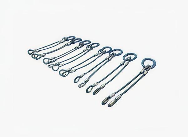 2 LEGS WIRE ROPE WITH OBLONG RING MANUFACTURERPIPE STRINGING LOWERING - LIFTING ACCESSORIES MANUFACTURER