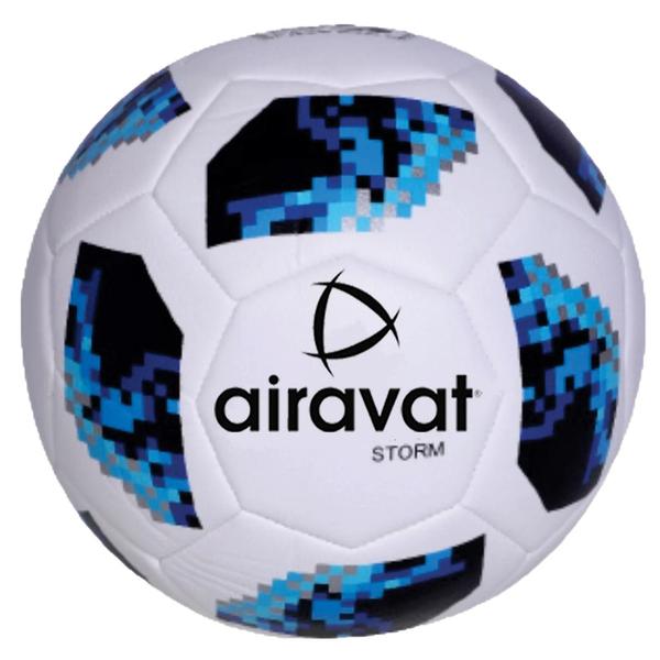 FEATURESSOFT FOAM CUSHION: AIRAVAT football is equipped with a soft foam cushion layer, providing enhanced comfort and a cushioned feel upon impact. This feature helps to reduce the impact on players' feet and enhances ball control during gameplay.FUSION STITCHING TECHNOLOGY: AIRAVAT ball football utilizes fusion stitching technology, which ensures durability and superior performance. This advanced stitching technique involves fusing the panels together, making them more resistant to wear and tear, and reducing the risk of seams splitting during intense gameplay.UNIQUE APPEARANCE DESIGN: The soccer ball boasts a distinct and eye-catching appearance design and innovative graphics that make it visually appealing and easily distinguishable on the field.HIGH-QUALITY MATERIALS: The sport football is constructed using high-quality PU materials that provide excellent durability and longevity. These football materials are designed to withstand rigorous use on various playing surfaces and adverse weather conditions.SUITABLE FOR ALL CONDITIONS: AIRAVAT Football soccer is well-designed that can be used in a variety of weather conditions and playing surfaces, including grass, artificial turf, and indoor surfaces.MOISTURE-RESISTANT: Football sports are designed to be moisture-resistant, which means they won't absorb water and become heavy or slippery during play.MOISTEN NEEDLE: The purpose of moistening the needle is to prevent the needle from damaging or pushing the valve into the bladder. Football ball in india
