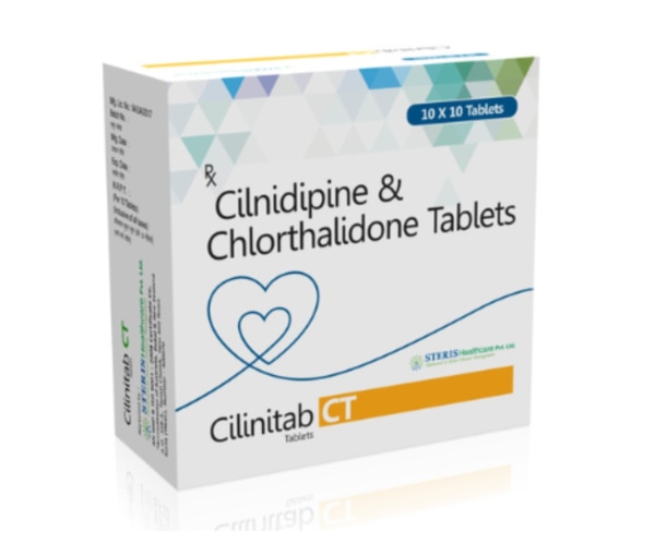 Hypertension, commonly known as high blood pressure, is a serious health condition that often goes unnoticed until it leads to major complications such as heart disease, stroke, or kidney damage. Managing blood pressure effectively requires a combination of the right medication and a healthy lifestyle. For patients who need stronger and more consistent control, combination therapies are widely recommended.

CILINITAB CT is a scientifically designed combination of Cilnidipine and Chlorthalidone, offering a dual-action approach to control blood pressure. This formulation not only reduces blood pressure but also helps eliminate excess fluid from the body, making it highly effective for patients with resistant or uncontrolled hypertension.

Composition

Cilnidipine (10 mg or as prescribed)

Chlorthalidone (12.5 mg or as prescribed)

This combination ensures both vascular relaxation and fluid balance, which are essential for maintaining optimal blood pressure levels.

How CILINITAB CT Works
1. Cilnidipine Mechanism

Cilnidipine is a fourth-generation calcium channel blocker that works by:

Blocking calcium entry into blood vessel walls

Relaxing and widening blood vessels

Reducing peripheral vascular resistance

Controlling sympathetic nerve activity, which helps prevent sudden BP spikes

Unlike traditional calcium channel blockers, Cilnidipine also reduces stress-related hypertension.

2. Chlorthalidone Mechanism

Chlorthalidone is a thiazide-like diuretic (water pill) that:

Removes excess salt and water from the body through urine

Reduces blood volume

Decreases the workload on the heart

Helps maintain long-term blood pressure control

Combined Effect

Together, Cilnidipine and Chlorthalidone:

Provide stronger and more consistent BP reduction

Prevent fluid retention

Improve cardiovascular outcomes

Offer better control in patients who do not respond to single-drug therapy

Uses of CILINITAB CT
1. Management of Hypertension

Effective in controlling moderate to severe high blood pressure

Suitable for patients requiring combination therapy

2. Resistant Hypertension

Ideal for individuals whose BP is not controlled with one medication

3. Edema (Fluid Retention)

Helps reduce swelling caused by excess fluid buildup

4. Cardiovascular Risk Reduction

Lowers the risk of heart attack, stroke, and other complications

Key Benefits of CILINITAB CT
1. Dual Mechanism for Better Control

The combination targets both blood vessel constriction and fluid overload, ensuring comprehensive blood pressure management.

2. Long-Lasting Effect

Provides 24-hour blood pressure control

Reduces the need for multiple medications

3. Reduces Fluid Retention

Chlorthalidone helps eliminate excess fluid

Prevents swelling in legs and ankles

4. Protects Heart Health

Reduces strain on the heart

Improves circulation and oxygen delivery

5. Improved Tolerability

Cilnidipine causes less peripheral edema compared to older calcium channel blockers

6. Suitable for High-Risk Patients

Effective for elderly patients and those with chronic hypertension

7. Enhances Treatment Compliance

Single-tablet therapy simplifies medication routine

Dosage and Administration

Take CILINITAB CT as prescribed by your healthcare provider

Usually taken once daily, preferably in the morning

Can be taken with or without food

Do not skip doses or stop medication abruptly

Side Effects of CILINITAB CT

While CILINITAB CT is generally well tolerated, some patients may experience side effects.

Common Side Effects

Dizziness

Headache

Fatigue

Increased urination (due to diuretic effect)

Mild swelling or flushing

Less Common Side Effects

Low blood pressure (hypotension)

Electrolyte imbalance (low potassium or sodium levels)

Muscle cramps

Nausea

Serious Side Effects (Rare)

Severe dehydration

Irregular heartbeat

Kidney function abnormalities

Allergic reactions (rash, itching, swelling)

Immediate medical attention is required if severe symptoms occur.

Precautions and Warnings

Pregnancy: Not recommended due to potential risk to the fetus

Breastfeeding: Consult a doctor before use

Kidney or Liver Disease: Use cautiously under medical supervision

Electrolyte Monitoring: Regular blood tests may be required

Alcohol: Avoid excessive intake as it may increase dizziness

Drug Interactions: Inform your doctor about other medications, especially diuretics or antihypertensives

Who Should Use CILINITAB CT?

CILINITAB CT is suitable for:

Patients with uncontrolled or resistant hypertension

Individuals experiencing fluid retention along with high BP

Patients requiring combination therapy for better outcomes

Elderly patients needing stable BP control

Lifestyle Recommendations

For maximum effectiveness, combine medication with healthy habits:

Follow a low-sodium diet

Engage in regular physical activity

Maintain a healthy weight

Avoid smoking

Manage stress through relaxation techniques

Monitor blood pressure regularly

Conclusion

CILINITAB CT (Cilnidipine & Chlorthalidone Tablets) is a powerful and reliable combination therapy designed for the effective management of hypertension. By combining the vasodilatory action of cilnidipine with the diuretic effect of chlorthalidone, it ensures comprehensive control over blood pressure and fluid balance.