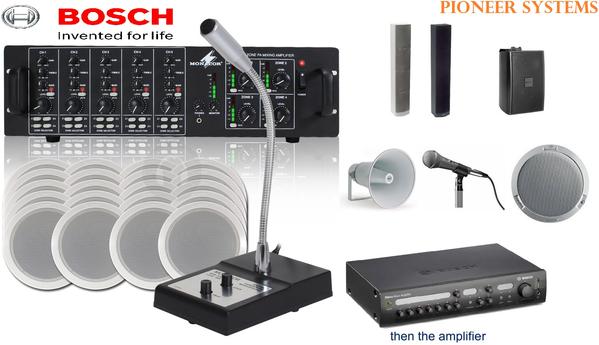 Bosch PA System is a high-quality public address system designed for clear and effective audio communication. It is ideal for announcements and sound distribution in offices, schools, malls and large commercial spaces.• Clear and powerful sound output• Suitable for announcements and background music• Wide area sound coverage• Reliable and durable performance• Easy integration with microphones and speakers• Ideal for offices, schools, malls and public places