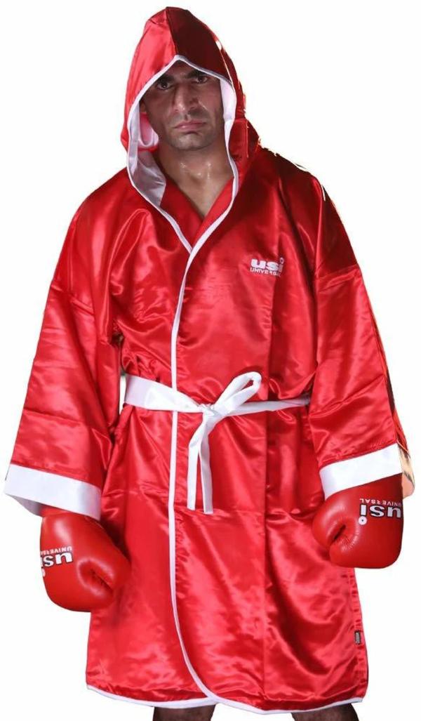 Boxing Dress Full Length
Martial Arts Plain Satin Boxing Gown Robe Hooded Fight Entrance
Made of Polyester Satin Weave 200 GSM