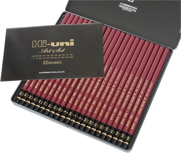 Uni Mitsubishi Pencil HUAS High-Uni 22-Piece Art Set