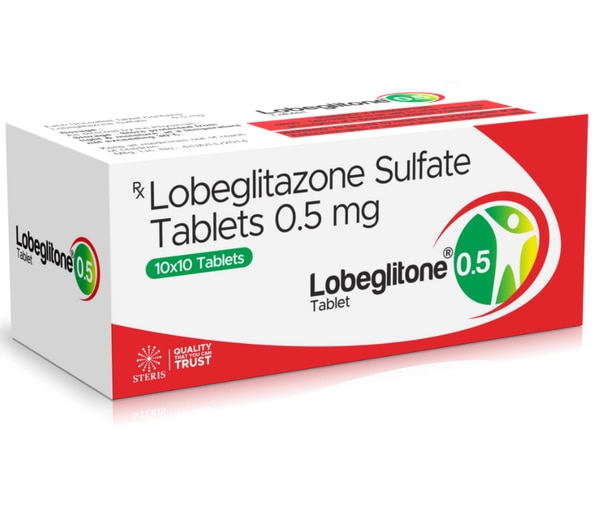 LOBEGLITONE 0.5 is an advanced oral anti-diabetic medication containing Lobeglitazone Sulfate 0.5 mg, developed for the effective management of Type 2 Diabetes Mellitus. In today’s fast-paced lifestyle, diabetes has become a widespread metabolic disorder that requires long-term control to prevent serious complications. LOBEGLITONE 0.5 is designed to improve insulin sensitivity and help maintain optimal blood glucose levels in adults.Belonging to the thiazolidinedione (TZD) class of drugs, Lobeglitazone works at the cellular level to enhance the body’s response to insulin. It is particularly beneficial for patients who struggle with insulin resistance, a key factor in Type 2 diabetes. With its potent action and improved safety profile, LOBEGLITONE 0.5 offers a reliable option for modern diabetes care.Composition OverviewEach tablet of LOBEGLITONE 0.5 contains:Lobeglitazone Sulfate equivalent to Lobeglitazone 0.5 mgThis low-dose yet highly effective formulation ensures better glycemic control with minimal risk when used appropriately under medical supervision.How It WorksLOBEGLITONE 0.5 works by targeting insulin resistance, one of the main causes of Type 2 diabetes. It activates PPAR-γ (Peroxisome Proliferator-Activated Receptor Gamma) receptors found in fat cells, muscle tissue, and the liver.Through this mechanism:The body becomes more sensitive to insulinGlucose uptake by cells increasesExcess glucose production in the liver decreasesAs a result, blood sugar levels are effectively controlled without directly increasing insulin secretion, reducing the risk of sudden hypoglycemia.Uses of LOBEGLITONE 0.51. Management of Type 2 Diabetes MellitusLOBEGLITONE 0.5 is primarily used to control blood glucose levels in adults with Type 2 diabetes, especially in cases where insulin resistance is significant.2. Combination TherapyIt can be used along with other anti-diabetic medications such as:MetforminSulfonylureasDPP-4 inhibitorsThis combination approach helps achieve better glycemic control when a single drug is not sufficient.3. Long-Term Diabetes ControlHelps reduce the risk of long-term complications such as nerve damage, kidney disease, and cardiovascular issues when used consistently.Key Benefits✔ Improves Insulin SensitivityEnhances the body’s natural ability to use insulin effectively, addressing the root cause of Type 2 diabetes.✔ Stable Blood Sugar ControlProvides consistent glycemic control without sudden spikes or drops.✔ Low Risk of HypoglycemiaSince it does not stimulate insulin secretion directly, the risk of low blood sugar is minimal.✔ Supports Lipid ProfileMay help improve cholesterol levels by reducing triglycerides and increasing good HDL cholesterol.✔ Once-Daily ConvenienceSimple dosing improves patient compliance and ease of long-term use.✔ Effective in Resistant CasesIdeal for patients who do not respond adequately to first-line therapies.Directions for UseTake LOBEGLITONE 0.5 exactly as prescribed by your healthcare provider.Usually taken once daily, with or without food.Swallow the tablet whole with water.Maintain a balanced diet and regular exercise routine for best results.Important: Do not stop or change the dosage without consulting your doctor.Possible Side EffectsLOBEGLITONE 0.5 is generally well tolerated, but some individuals may experience side effects.Common Side EffectsWeight gainMild swelling (edema)HeadacheMuscle painLess Common Side EffectsUpper respiratory tract infectionsFatigueIncreased appetiteRare but Serious Side EffectsFluid retention leading to heart-related issuesLiver function abnormalitiesBone fractures (with long-term use in some patients)If any severe or persistent symptoms occur, immediate medical attention is advised.PrecautionsNot recommended for patients with severe heart failure.Use cautiously in individuals with liver disorders.Regular monitoring of blood glucose and liver function is essential.Inform your doctor about any existing medical conditions or medications.Pregnant and breastfeeding women should use only if prescribed.Storage InstructionsStore in a cool and dry place below 25°CKeep away from moisture and direct sunlightKeep out of reach of childrenLifestyle RecommendationsFor optimal results with LOBEGLITONE 0.5, patients should:Follow a diabetic-friendly dietEngage in regular physical activityMonitor blood sugar levels consistentlyAvoid smoking and limit alcohol intakeThese lifestyle modifications enhance the effectiveness of the medication and promote overall health.ConclusionLOBEGLITONE 0.5 (Lobeglitazone Sulfate 0.5 mg) represents a modern and effective solution for managing Type 2 diabetes, particularly in patients with insulin resistance. Its targeted mechanism, combined with a favorable safety profile, makes it a valuable addition to diabetes treatment regimens.
