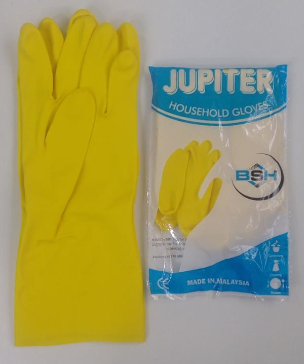 Material: RubberSize: LargeGender: UnisexCategories: Safety Gloves, Household GlovesPattern: DiamondColor: YellowType: Full FingerIs It Disposable: DisposableUsage/Application: Industrial UseWeight: 60gmBrand: BSH JupiterLength: 12 Inch