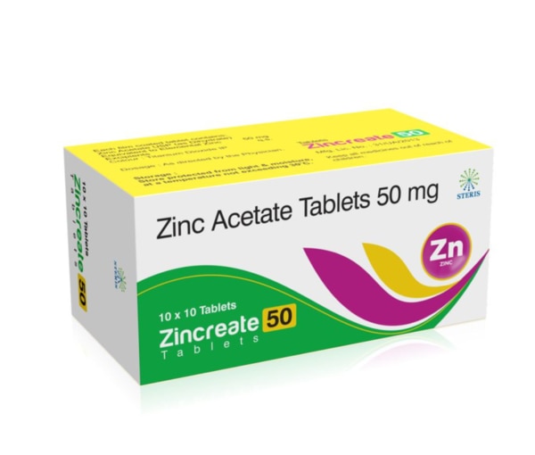 ZINCREATE 50 is a high-quality nutritional supplement formulated with Zinc Acetate 50 mg, designed to support overall health, immunity, and metabolic functions. Zinc is an essential trace mineral required by the body for numerous biological processes, including immune defense, cell growth, wound healing, and enzyme activity.In today’s fast-paced lifestyle, many individuals suffer from zinc deficiency due to poor dietary habits, stress, or underlying health conditions. ZINCREATE 50 helps bridge this nutritional gap and ensures optimal zinc levels for better health and well-being.How ZINCREATE 50 WorksZinc plays a critical role in more than 300 enzymatic reactions in the human body. ZINCREATE 50 works by supplying bioavailable zinc in the form of zinc acetate, which is easily absorbed and utilized by the body.It supports:Activation of immune cells such as T-lymphocytesProtein synthesis and DNA formationAntioxidant defense against harmful free radicalsHormonal balance and metabolic processesBy restoring zinc levels, ZINCREATE 50 enhances the body’s natural ability to fight infections and maintain proper cellular function.Uses of ZINCREATE 501. Treatment of Zinc DeficiencyZINCREATE 50 is primarily used to treat and prevent zinc deficiency, which may cause symptoms like weakened immunity, hair loss, delayed wound healing, and loss of appetite.2. Immune System SupportZinc is essential for a strong immune response. Regular use of ZINCREATE 50 helps the body fight infections, including common cold and seasonal illnesses.3. Skin and Wound HealingZinc plays a vital role in skin repair and regeneration. It helps in faster healing of wounds, acne management, and maintaining healthy skin.4. Growth and DevelopmentZINCREATE 50 supports proper growth and development in children and adolescents by promoting cell division and protein synthesis.5. Support in Chronic ConditionsIt may be used as supportive therapy in conditions like diarrhea, liver disorders, and certain metabolic issues where zinc levels are compromised.Key Benefits of ZINCREATE 501. Boosts ImmunityZINCREATE 50 enhances immune function, making the body more resistant to infections and diseases.2. Promotes Healthy SkinIt helps reduce acne, inflammation, and supports overall skin health by promoting collagen formation and tissue repair.3. Accelerates Wound HealingZinc is essential for tissue regeneration, helping wounds heal faster and reducing recovery time.4. Supports Hair and Nail HealthRegular intake may help reduce hair fall and strengthen nails by improving nutrient supply to hair follicles.5. Improves MetabolismZINCREATE 50 plays a role in carbohydrate and protein metabolism, supporting energy production and overall vitality.6. Antioxidant ProtectionZinc acts as an antioxidant, protecting cells from oxidative stress and damage caused by free radicals.7. Enhances Appetite and TasteZinc deficiency often leads to reduced appetite and altered taste sensation. ZINCREATE 50 helps restore normal appetite and taste.Dosage and AdministrationZINCREATE 50 should be taken as directed by a healthcare professional.Typically taken once daily or as prescribedBest taken after meals to avoid stomach upsetSwallow with a glass of waterDo not exceed the recommended doseConsistency is key to achieving optimal benefits.Possible Side Effects of ZINCREATE 50ZINCREATE 50 is generally safe when taken in recommended doses. However, some individuals may experience mild side effects.Common Side EffectsNauseaStomach upsetMetallic taste in the mouthMild abdominal discomfortLess Common Side EffectsHeadacheVomitingDiarrheaRare Side EffectsAllergic reactions (rash, itching, swelling)Copper deficiency with long-term excessive useIf any severe reactions occur, discontinue use and consult a healthcare provider immediately.Precautions and WarningsAvoid taking ZINCREATE 50 on an empty stomach if it causes discomfortInform your doctor if you are pregnant or breastfeedingPatients with kidney or liver disorders should use it cautiouslyLong-term high-dose zinc supplementation should be monitored to prevent mineral imbalanceAvoid combining with other zinc supplements unless advisedDrug InteractionsZINCREATE 50 may interact with certain medications, including:Antibiotics (like tetracyclines and quinolones)Iron and calcium supplementsPenicillamineTo avoid interactions, maintain a gap of at least 2–3 hours between zinc and other medications.Storage InstructionsStore in a cool, dry placeProtect from direct sunlight and moistureKeep out of reach of childrenConclusionZINCREATE 50 (Zinc Acetate 50 mg) is a powerful and essential supplement that plays a crucial role in maintaining overall health. From boosting immunity and improving skin health to supporting metabolic functions and wound healing, it offers a wide range of benefits.