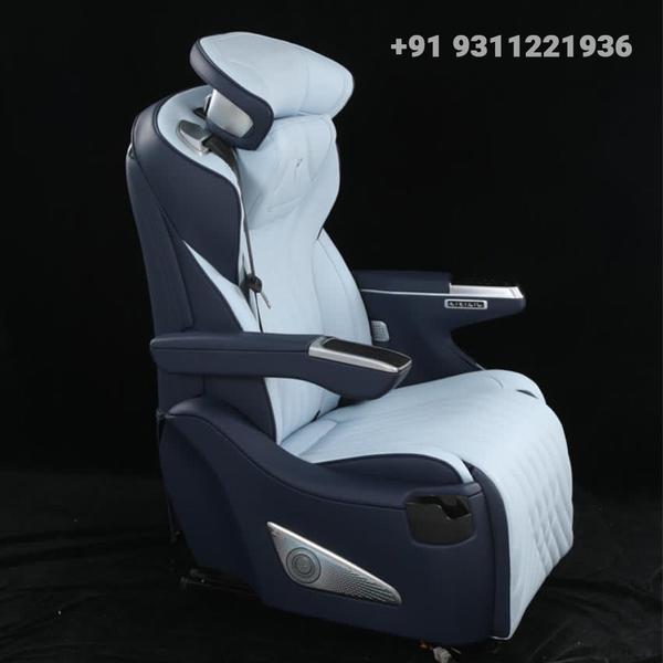 Car Recliner Seat in White & Black For Fortuner Recliner Seat