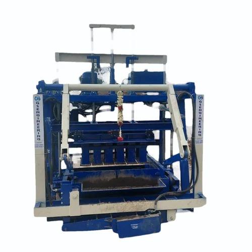 Automation Grade	                             Semi AutomaticProduction Capacity                             (per 8-hr Shift)	2501-5000 BlocksBrick Type	                                             Curbstone, Solid, HollowProduction Capacity	                         1000 bricks/hrMachine Type	                                     Egg LayingBlock Type	                                             Hollow Block, Solid BlockMethod	                                                 hydraulic And VibrationPower (HP)	                                         5.1 - 10 HPPower	                                                    10 kWPhase	                                                    Three PhasePressure (Tonnage)	                            Up to 40 TonMoulding Area (mm)	                        1060x600 mmPower Source	                                    ElectricBrick Size	                                            400x200x200 mmHeavy Duty Concrete Block Making Machine. This Is Heavy Duty Model An Egg Laying Type Hydraulic Operated Concrete Block Making Machine On Wheels, Which Will Lay Block On The Concrete Floor And Move To The Next Laying. Any Type Of Concrete Blocks Can Be Produced With Consistent Quality , High Strength And Pressure With Accurate Sizes By Fixing Different Types Of Concrete Mould And Ram In The Machine. Technical Specifications  Triple Vibrator Total Power 9 H.P (3 Phase 415 V) Hydraulic Motor 5 H.P 1440 Rpm Mould Vibrator Motor 2 H.P 2880 Rpm Ram Vibrator Motor 1 H.P 2880 Rpm Travel Motor 1 H.P 1440 RpAdditional Information:Delivery Time: 25 Days