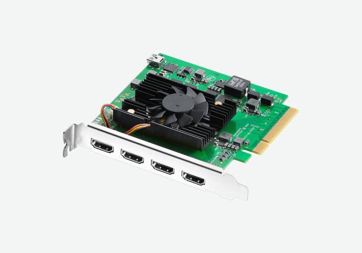 DeckLink Quad HDMI Recorder is a high performance PCIe card that lets you capture from 4 different HDMI sources in any combination of SD, HD, Ultra HD, 4K and even computer formats, all at the same time! Featuring 4 independent HDMI 2.0b input connections, DeckLink Quad HDMI is like getting 4 separate and customizable capture cards in one, making it perfect for software live switching, real time computer game capture, streaming and more!