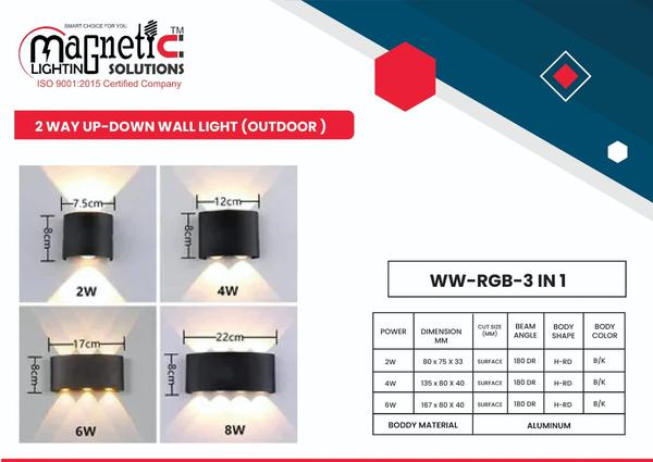 2 WAY UP-DOWN WALL LIGHT (OUTDOOR)