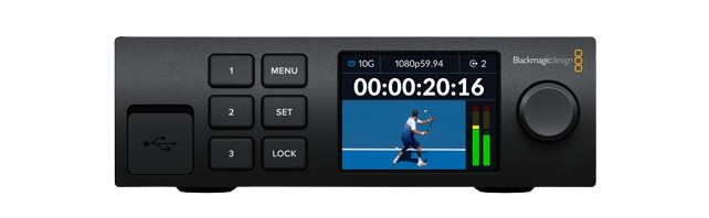 The new Blackmagic 2110 IP Converter 3x3G lets you convert 3 separate 3G-SDI devices to 2110 IP video systems. That’s because its 10G Ethernet connection can handle 3 separate video channels at the same time. Plus each channel has independent SDI inputs and SDI outputs, so you could even connect to 6 completely different SDI devices! All 3G-SDI inputs feature loop outputs so you can install the converter in line within existing SDI systems. There’s also a reference output, timed to the 2110 PTP clock! Blackmagic 2110 IP Converter 3x3G includes an elegant front panel with a color LCD for monitoring, menus and diagnostics. You can even route IP inputs from the panel!