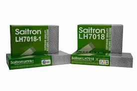 AWS Grade	LH 7018Diameter	2.5 mmMaterial	MSBrand	Saitron AlfaCoating type	Low HydrogenWelding current range	240 ACertification	ISOTensile strength	62000 psiWe are engaged in offering LH 7018 Saitron Low Hydrogen Electrodes clients. Our range of all products is widely appreciate our clients.