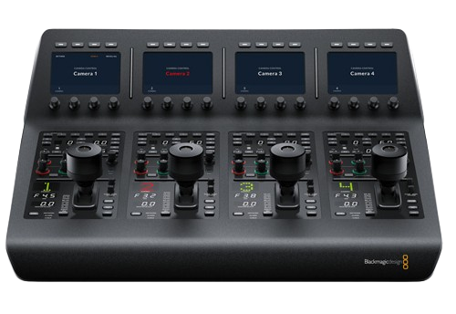 The ATEM Camera Control Panel provides independent controls for up to 4 URSA Mini, URSA Broadcast, Blackmagic Studio and Micro Studio cameras from a single control panel. You get iris control, shutter speed, white balance, master gain, pedestal, RGB controls for white and black, and more.Ethernet2 x 10/100/1000 BaseT with loopoutput for additional control panels or computers.Software Updates1 x USB-C for firmware updates.