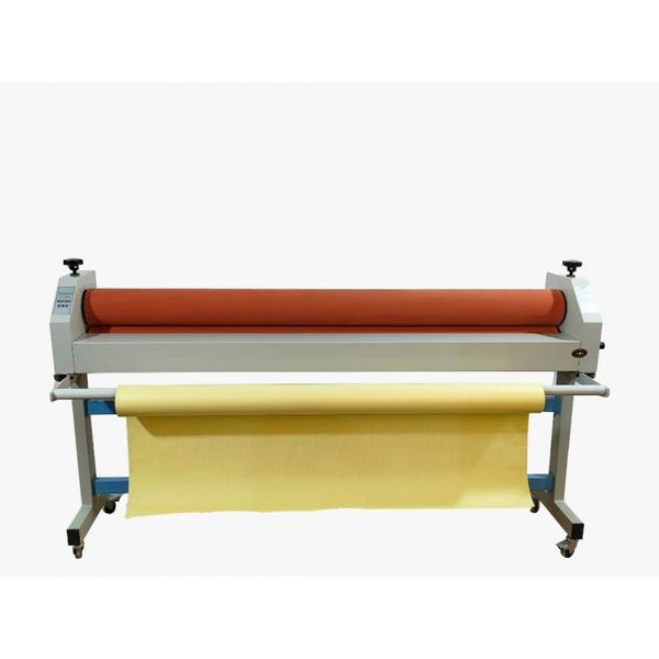 1600MM MANUAL COLD LAMINATION ( 63 inch )Products information :Maximum Lamination width : 1580mmMaximum lamination thickness : 15mmSize : 182*40*45cmWeight : 75 KGUpper roller diameter : 125mmBottom rubber diameter : 110mm
