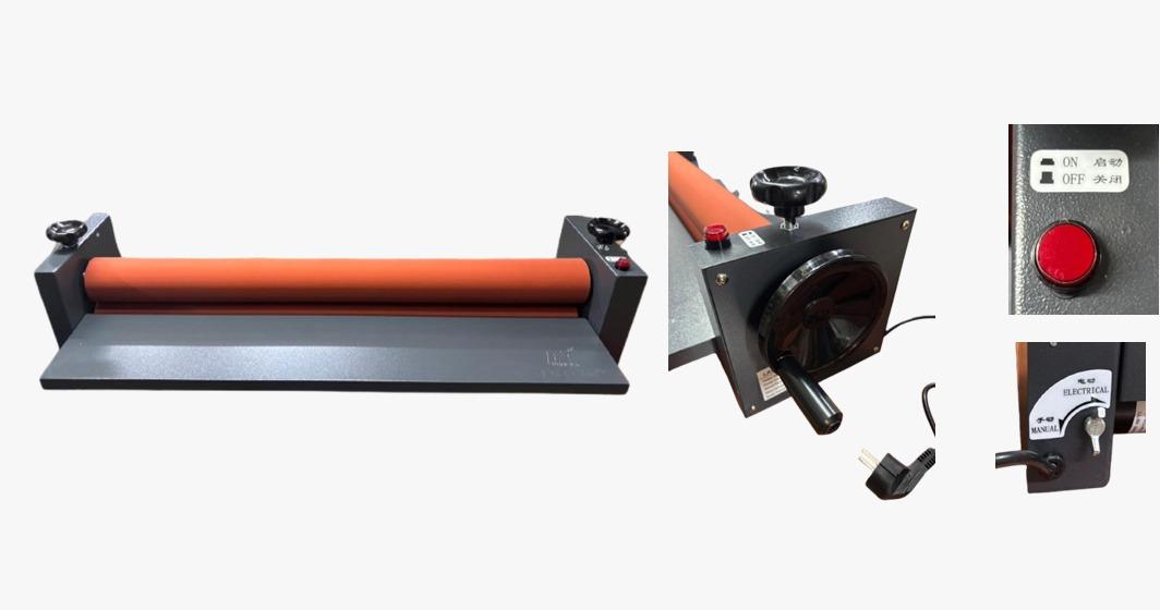 PRODUCT INFORMATION : -Type : Cold Roll LaminatorPaper Size : 750MMMax Laminating thickness : 5mmWeight : 15KGDimension(L*W*H) : 810*210*280mmDiameter of roller : 45mmMax laminating width : 750MMLaminating Speed : 0.6m/minPower : Electric